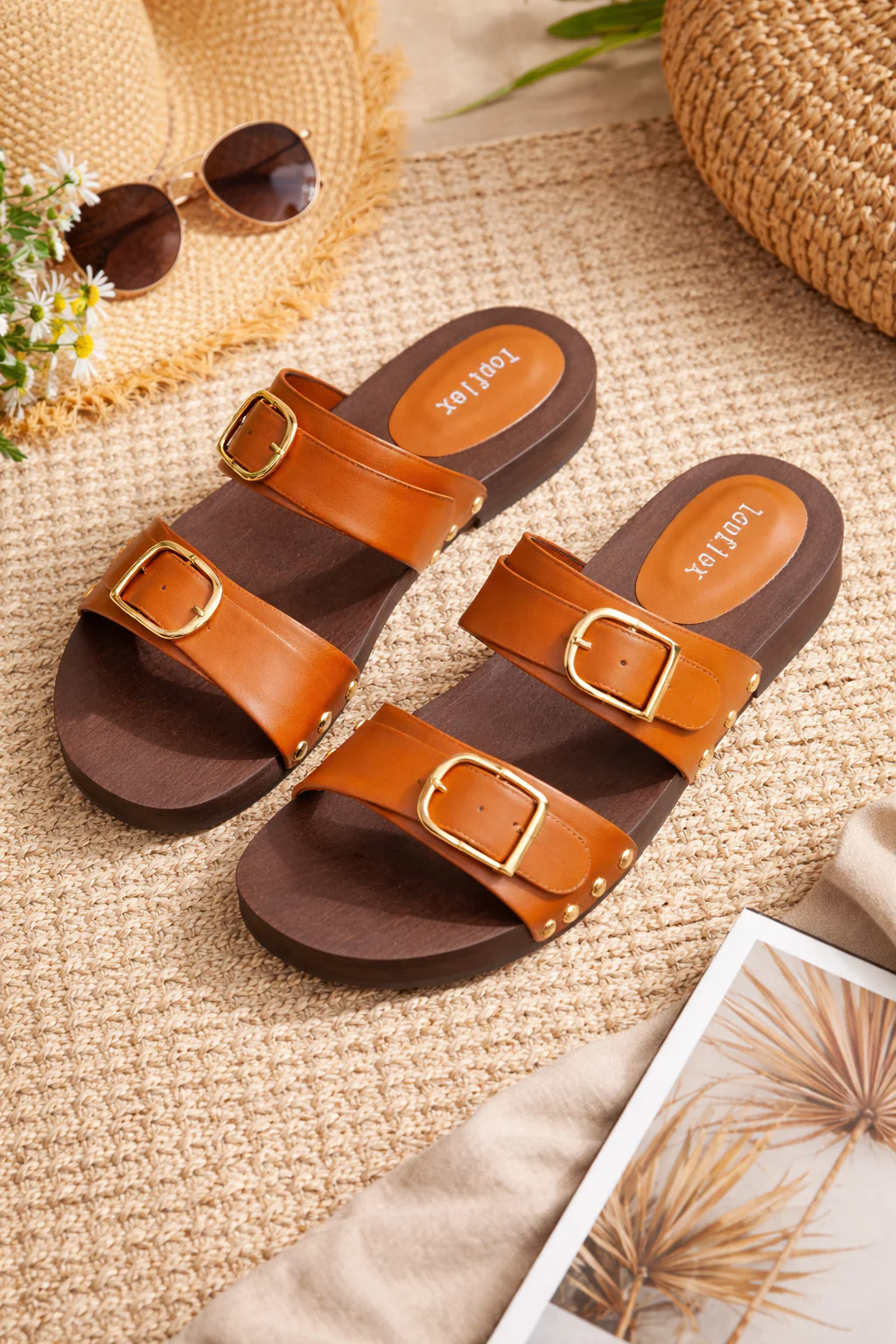 Golden Buckle Slides - Image 8